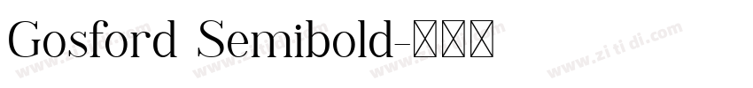 Gosford Semibold字体转换